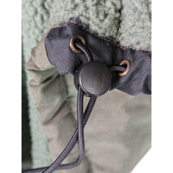 Columbia Jacket Men Large Green Sherpa Fleece Lined Full Zip Windbreaker - Picture 10 of 16